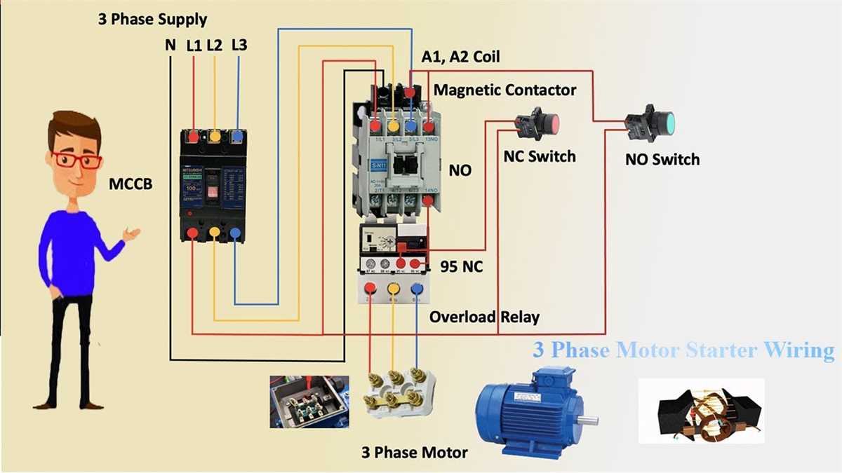 Wiring Diagram For A Three Phase Motor Starter